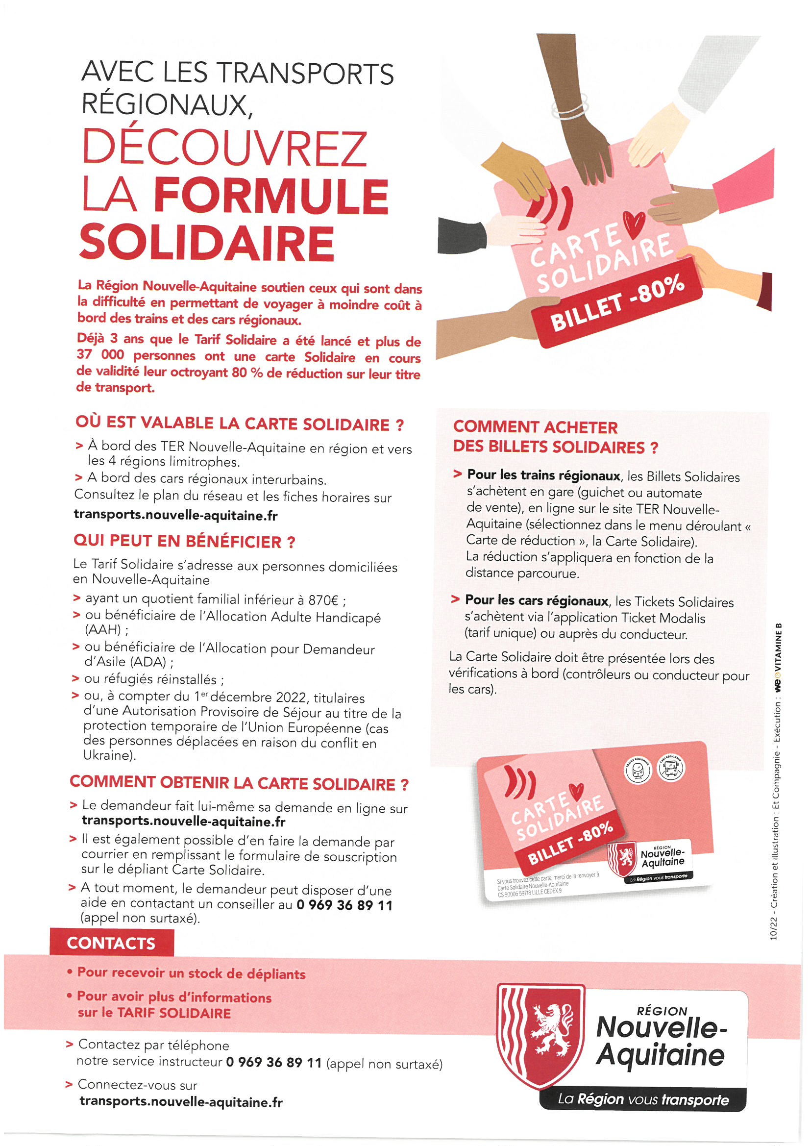 Carte solidaire pour les transports régionaux - Commune de MACAYE